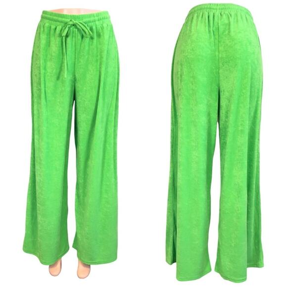 Pretty Little Thing Recycled Towelling Wide Leg Beach Pant SZ 6 $50 - Picture 4 of 8